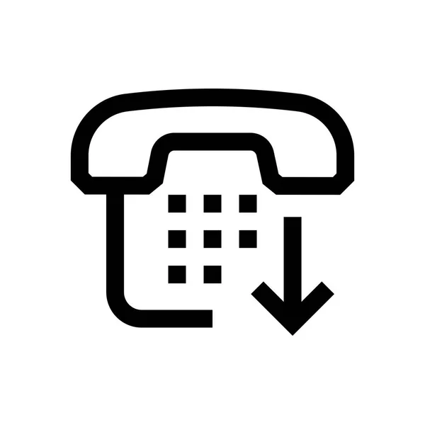 Mini-Telefonleitung, Symbol — Stockvektor