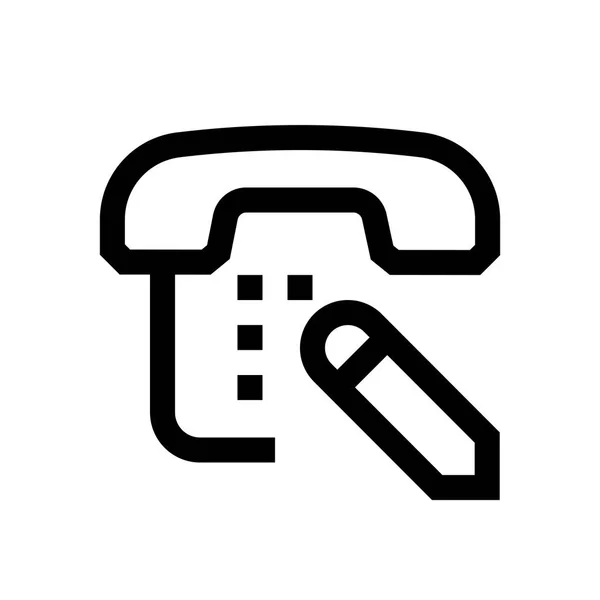 Teléfono mini línea, icono — Vector de stock