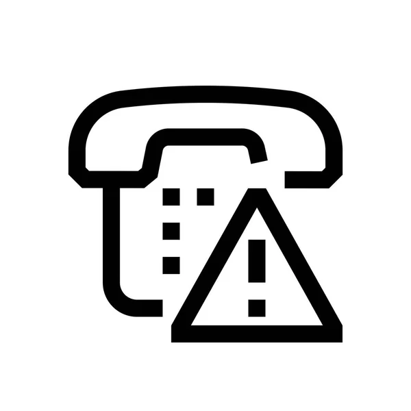 Baris mini telepon, ikon - Stok Vektor