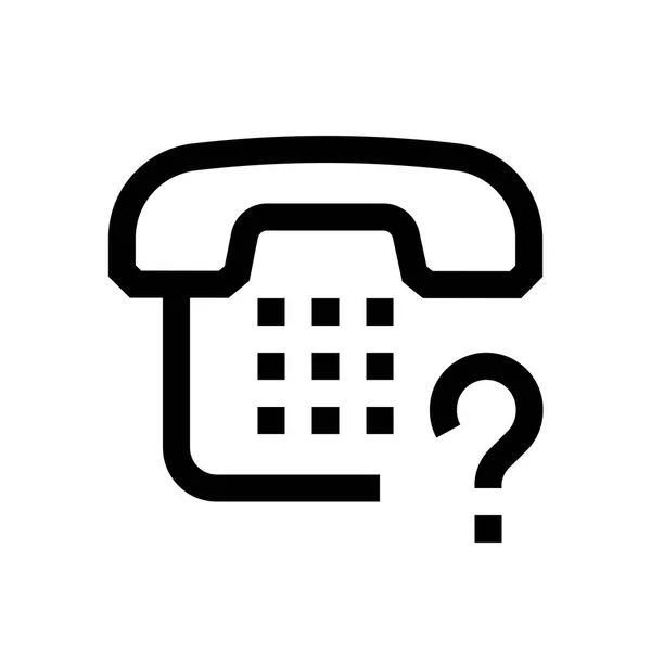 Téléphone mini ligne, icône — Image vectorielle