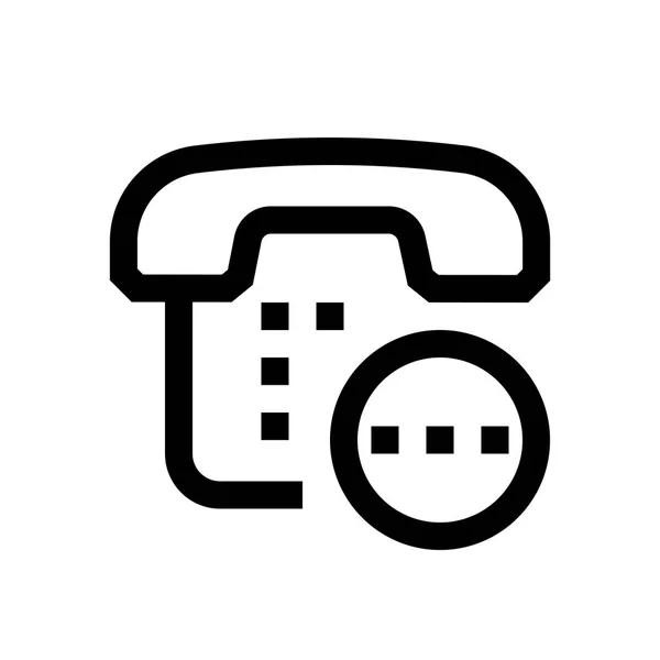 Teléfono mini línea, icono — Vector de stock