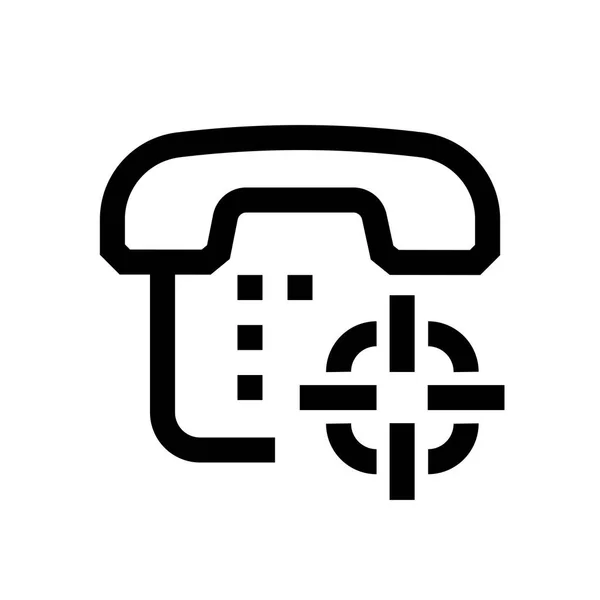 Teléfono mini línea, icono — Archivo Imágenes Vectoriales