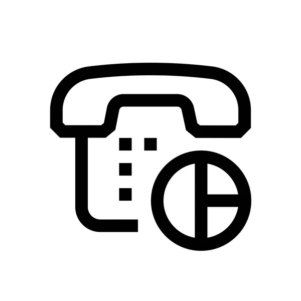 Teléfono mini línea, icono — Vector de stock