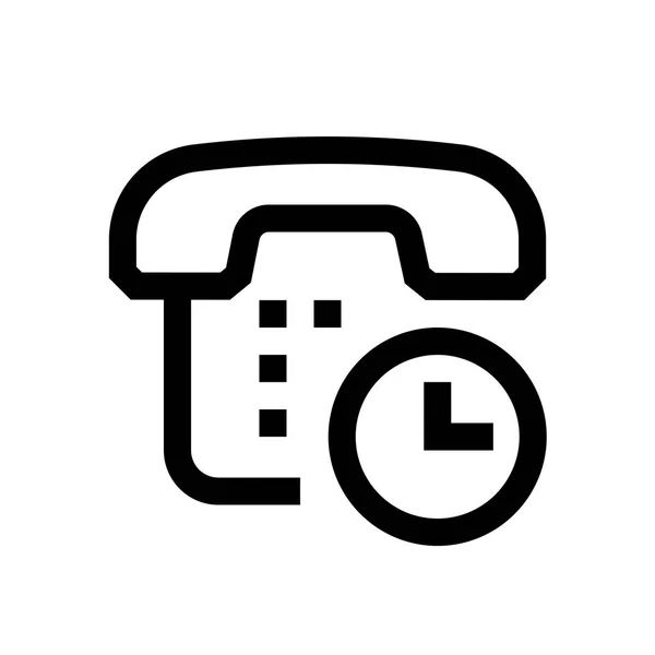 Teléfono mini línea, icono — Vector de stock