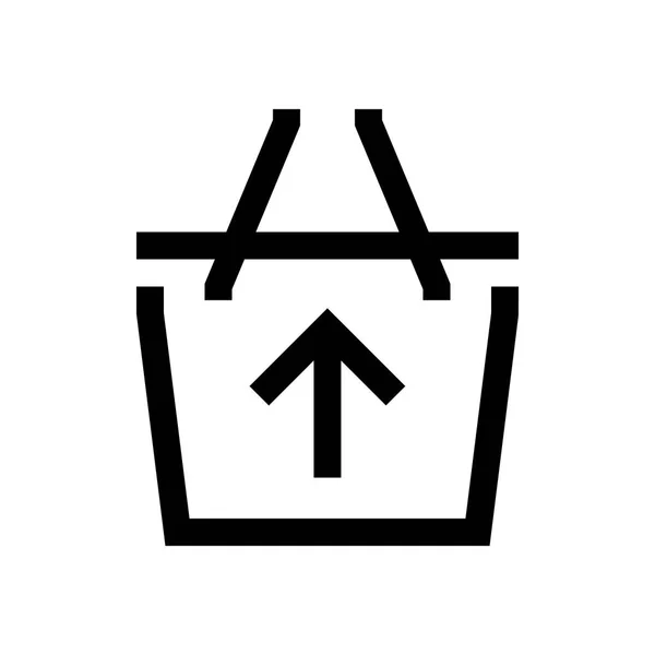 Warenkorb Mini Line, Symbol — Stockvektor