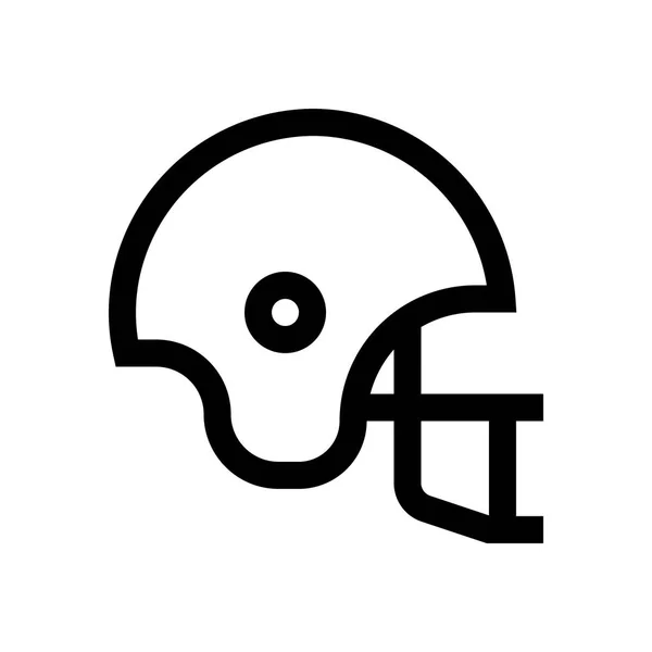 Football, mini ligne de casque — Image vectorielle