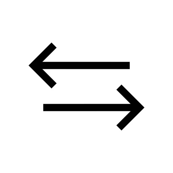 Мини-линия со стрелкой, значок — стоковый вектор