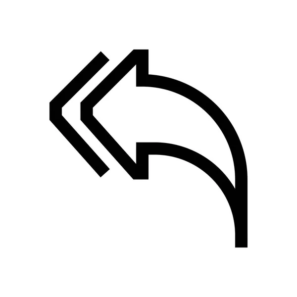 Pilen mini linjen, ikon — Stock vektor
