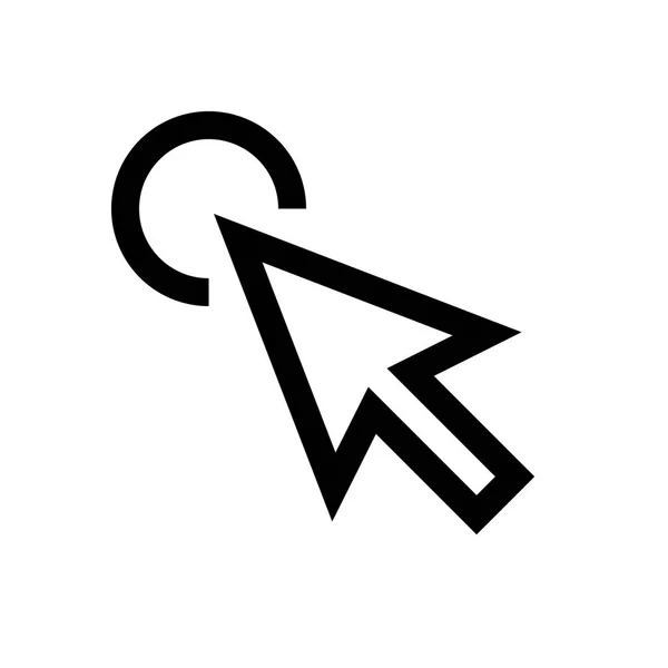 Cursor mini línea, icono — Vector de stock