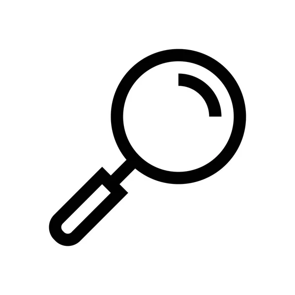 Magnifier mini ligne, icône — Image vectorielle
