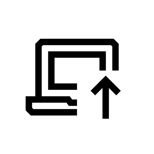 Computer Mini Line, Symbol — Stockvektor