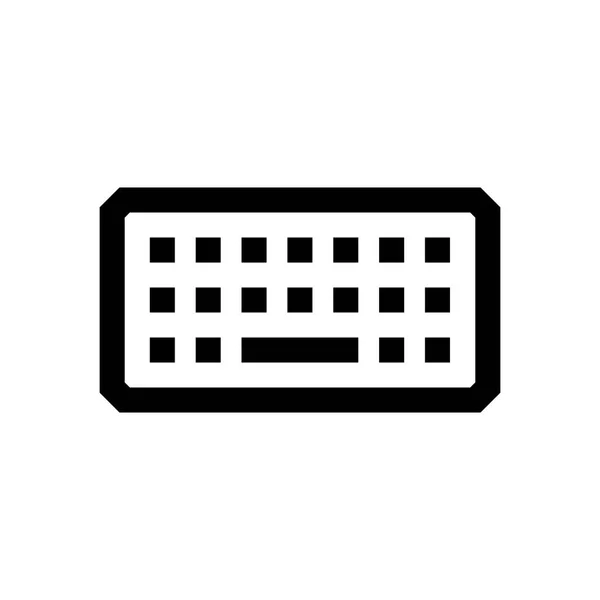 Toetsenbord mini line, pictogram — Stockvector