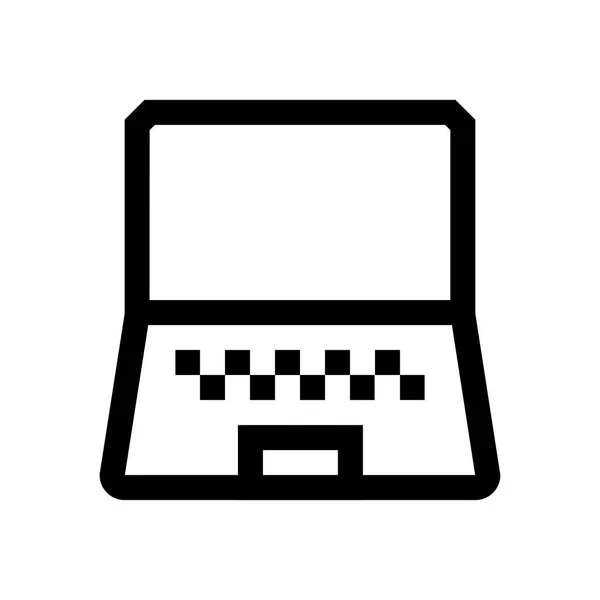 Computer mini line, icon — Stock Vector