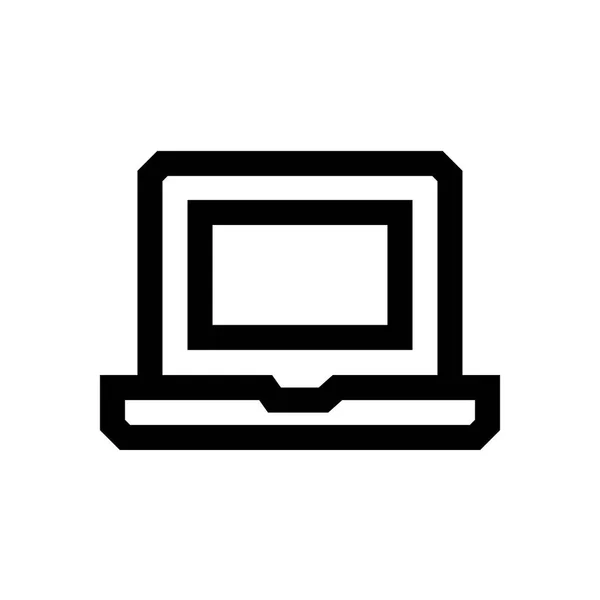 Mini linha de computador, ícone —  Vetores de Stock