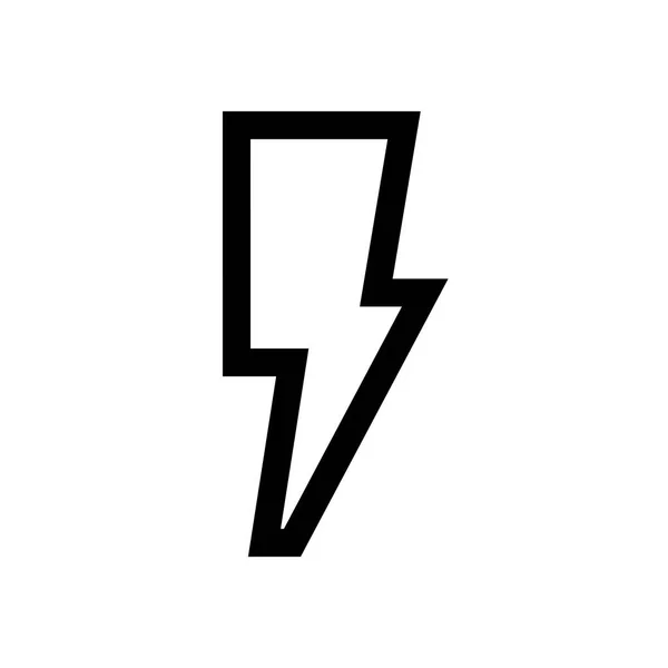 Thunder mini line, icon — Stock Vector