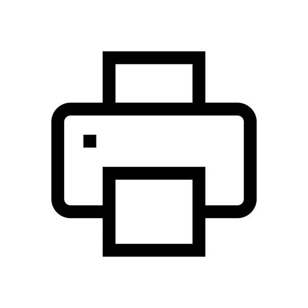 Drukarki mini line, ikona — Wektor stockowy