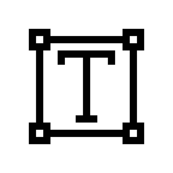 Formato de texto mini línea, icono — Archivo Imágenes Vectoriales