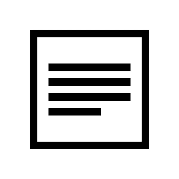 Formato de párrafo mini línea, icono — Archivo Imágenes Vectoriales