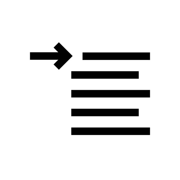 Παράγραφο μορφή μίνι γραμμή, το εικονίδιο — Διανυσματικό Αρχείο