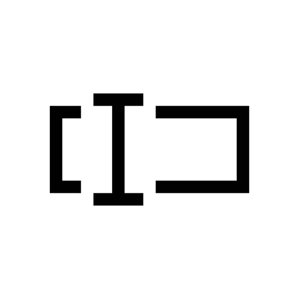 Textfeld Minizeile, Symbol — Stockvektor