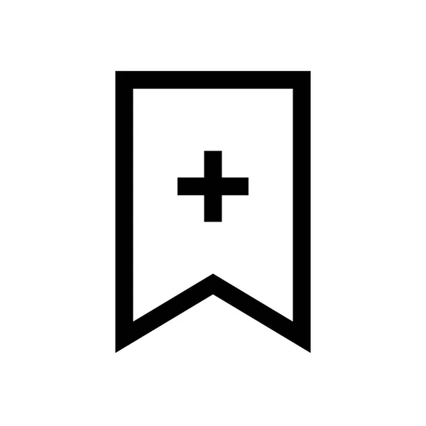 Bookmark een lees mini lijn, pictogram — Stockvector