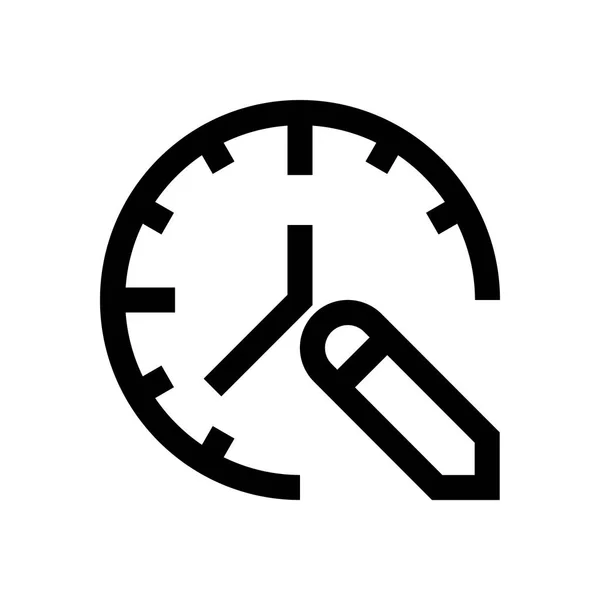 Orologio, linea temporale mini, icona — Vettoriale Stock