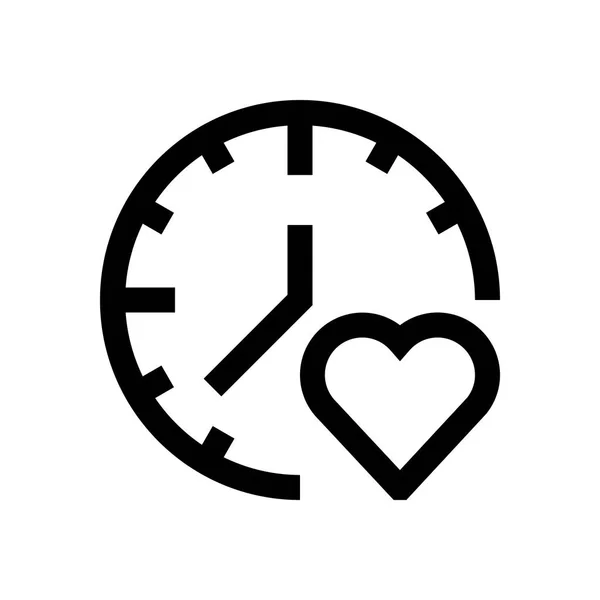 Horloge, minuterie, icône — Image vectorielle