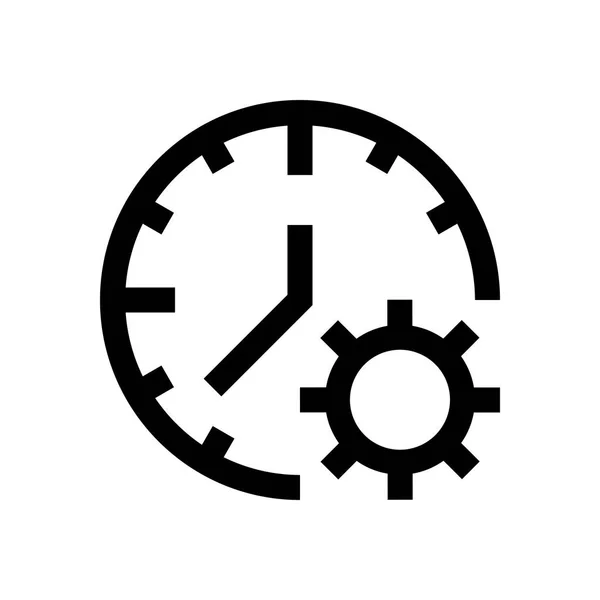 Relógio, tempo mini linha, ícone — Vetor de Stock