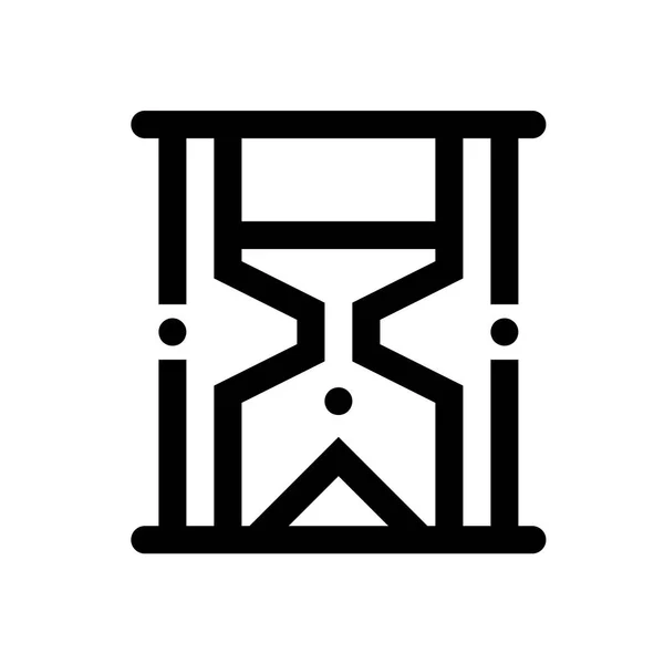 Sanduhr Mini-Linie, Symbol, Hintergrund und Grafik — Stockvektor