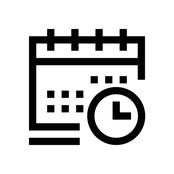 Calendario mini línea, icono — Vector de stock