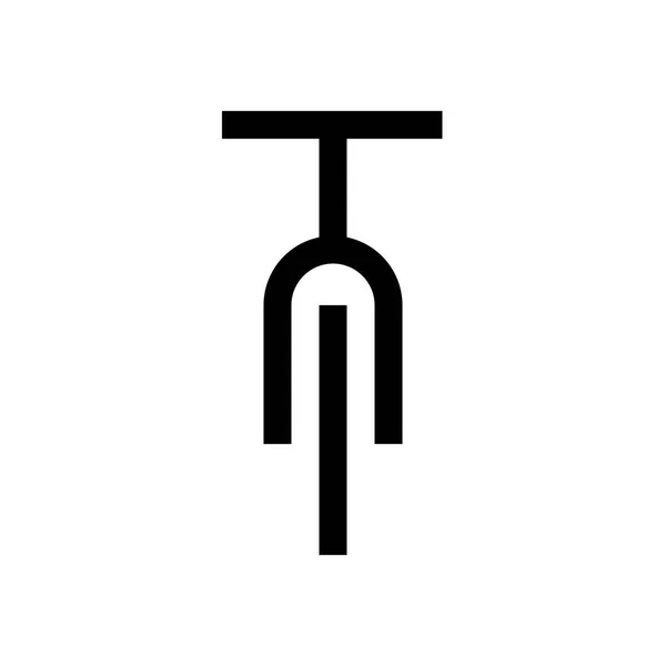 Tipo de transporte mini línea, icono — Vector de stock