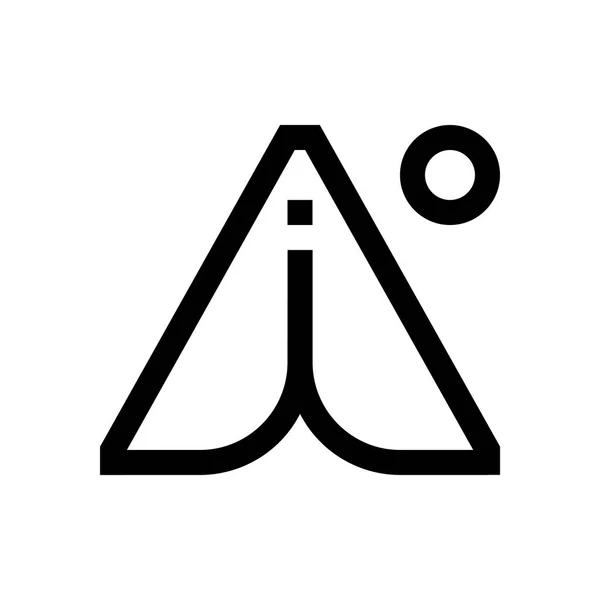 Camping mini line, pictogram — Stockvector