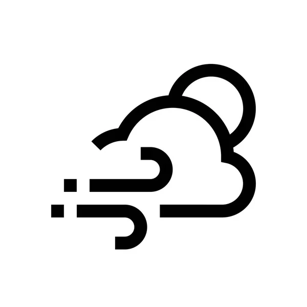 Condition météo mini ligne, icône — Image vectorielle