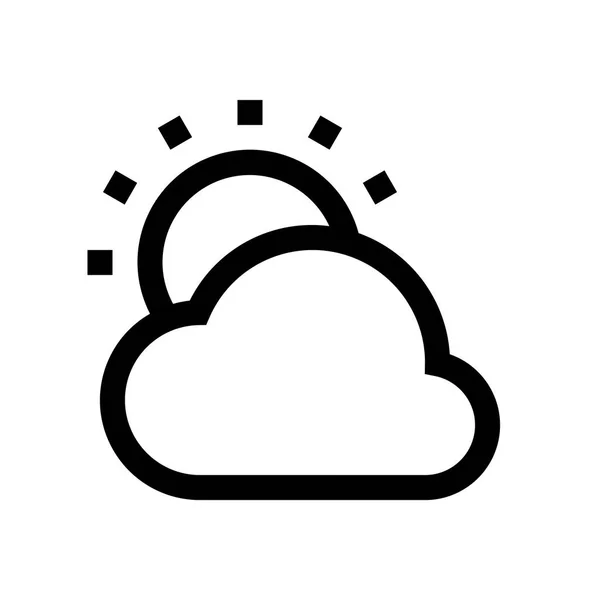 Condition météo mini ligne, icône — Image vectorielle