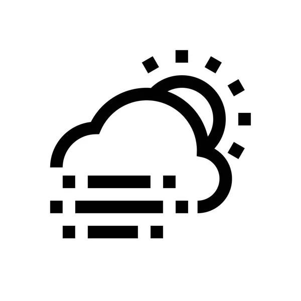 Condition météo mini ligne, icône — Image vectorielle