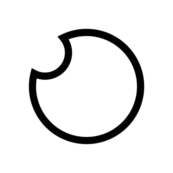 Mond Mini Line, Symbol — Stockvektor