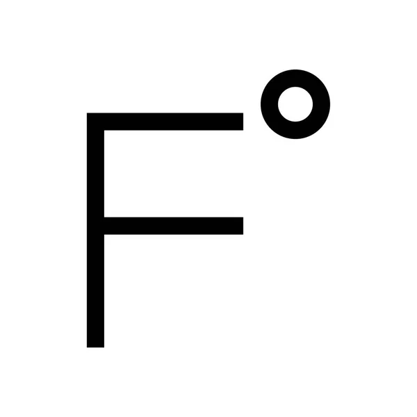 Temprature type mini line, Symbol — Stockvektor