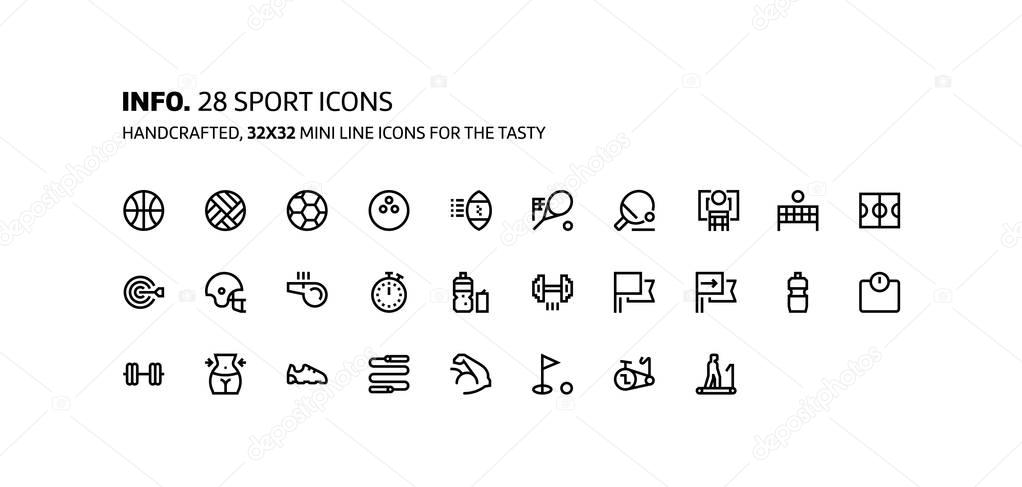 Technology and gaming mini line, illustrations, icons