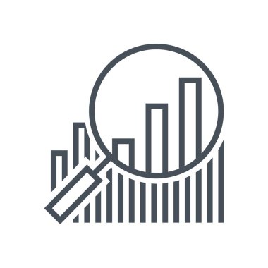 İstatistik büyüteç simgesini 