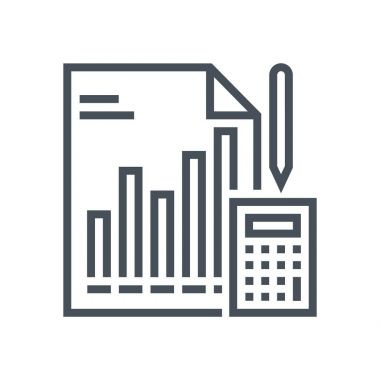 İstatistik rapor simgesi