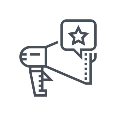 Pazarlama araçları simge megafon