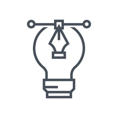 Grafik tasarım lamba simgesi