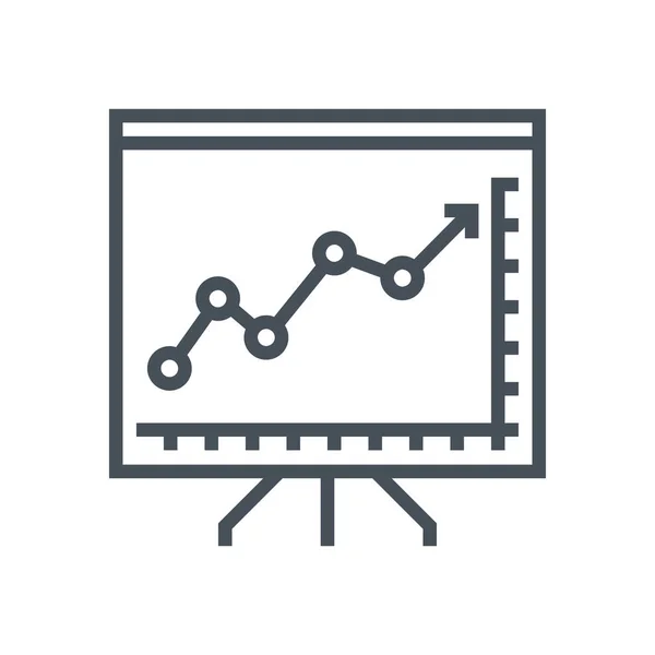 Grafik sunum simgesini — Stok Vektör