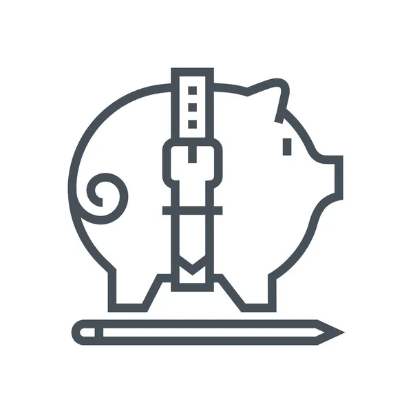 Sparschwein-Symbol — Stockvektor