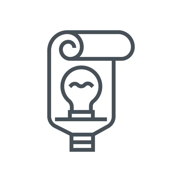Tandpasta en lamp pictogram — Stockvector