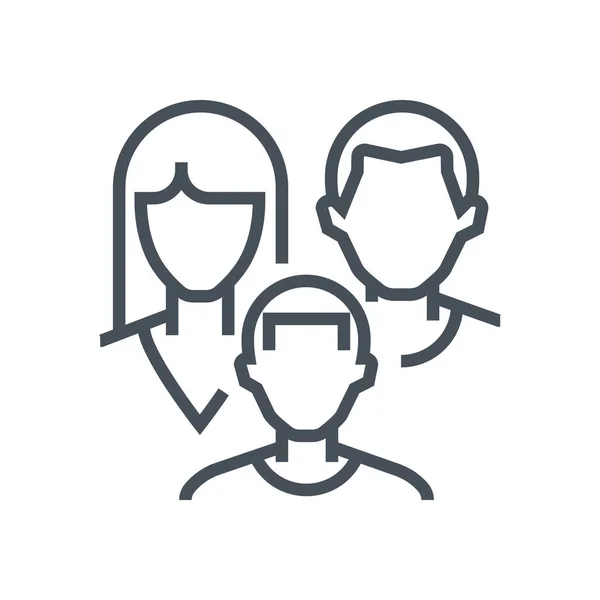 Icône d'assurance familiale — Image vectorielle