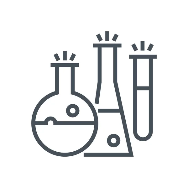 Ícone de frascos de química —  Vetores de Stock