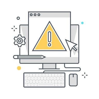 Renkli, hata illüstrasyon, simgesi