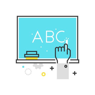 Renk kutusunu kara tahta simgesi, arka plan ve grafikler