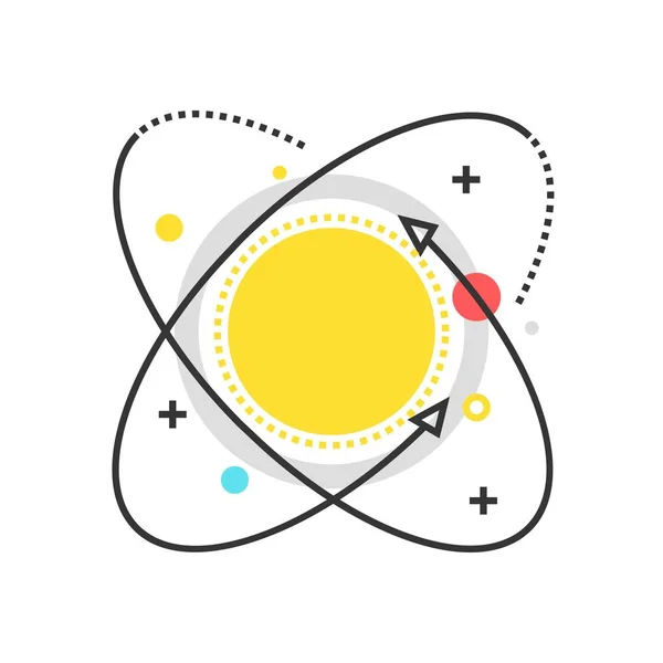 Caja de color icono de física, fondo y gráficos — Archivo Imágenes Vectoriales